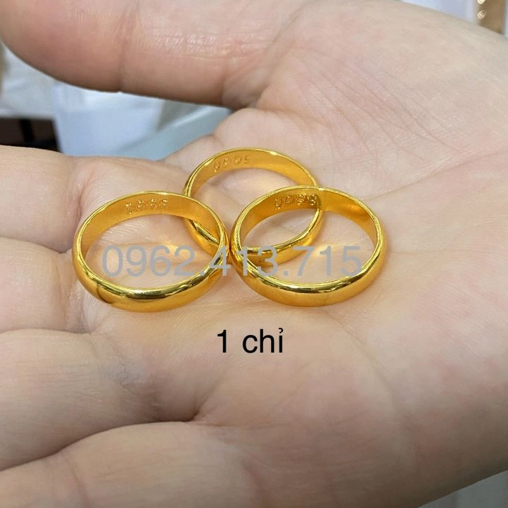 Nhẫn vàng trơn 1 chỉ vàng 24k
