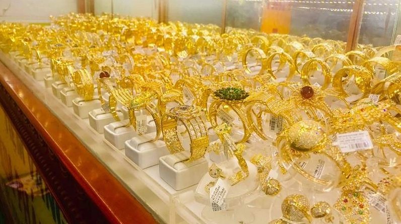 Tiệm vàng Duy Hiển Hà Nam trưng bày vàng
