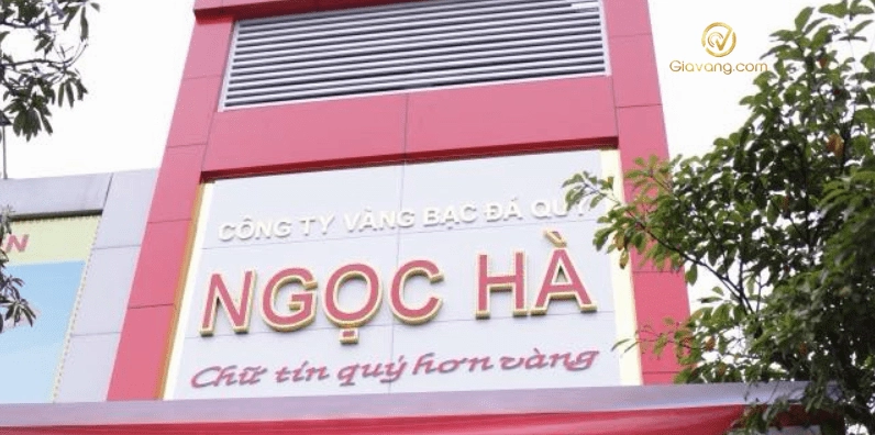 Tiệm vàng Ngọc Hà trưng bày sản phẩm