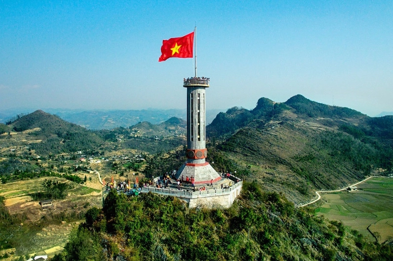 Toàn cảnh Lũng Cú nhìn từ trên cao