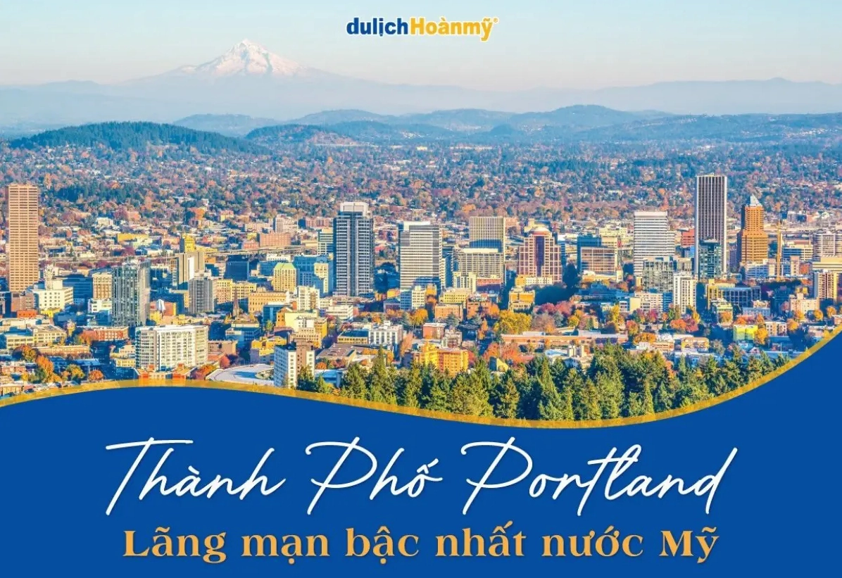 Toàn cảnh thành phố Portland nhìn từ trên cao