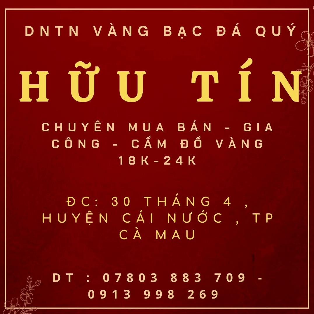 Trang sức vàng Cà Mau